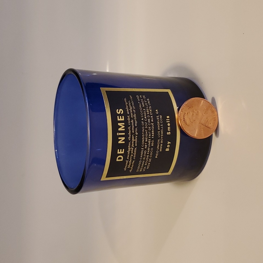 Empty 3oz De Nimes Boy Smells candle jar